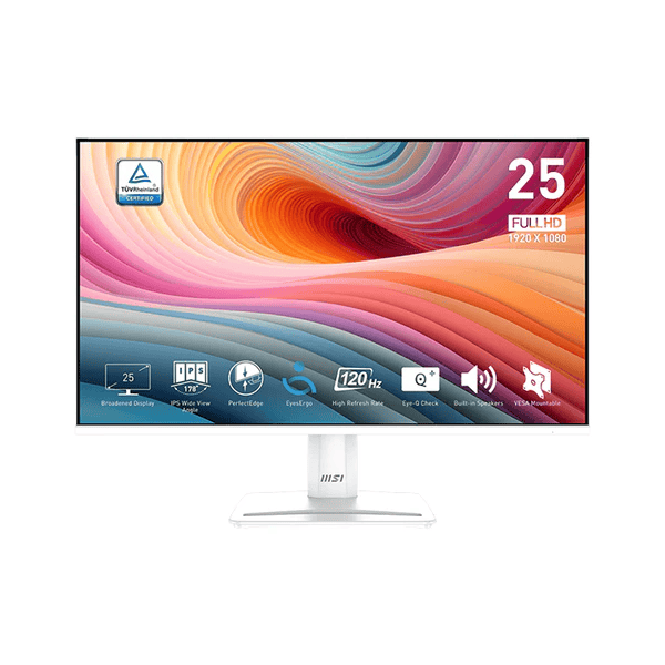 Écran MSI PRO MP251W E2 24.5 pouces 120Hz IPS blanc