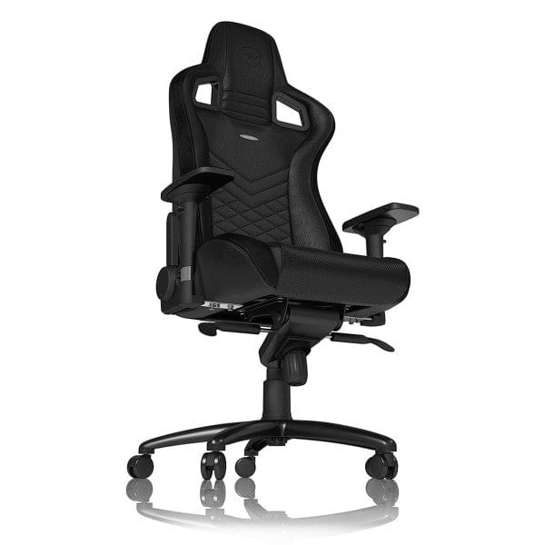 Chaise Gaming Noblechairs EPIC Black en similicuir, accoudoirs 4D, dossier inclinable, confort premium pour les gamers sur multitech.ma