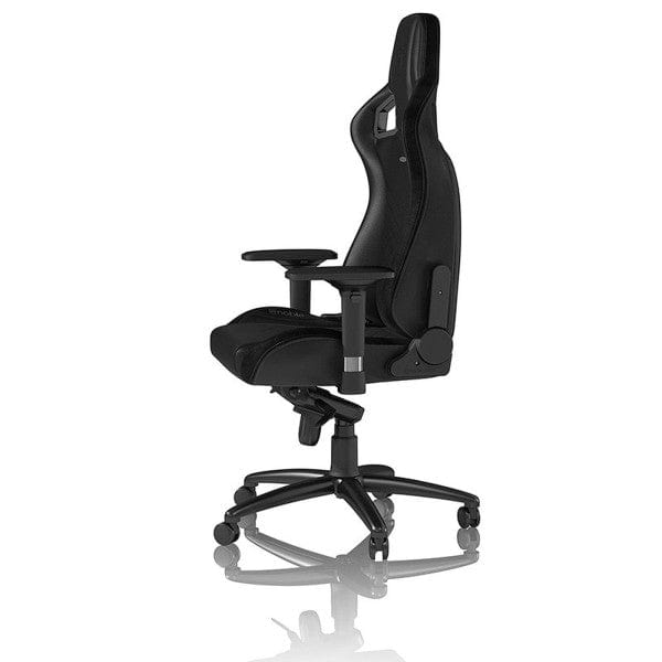 Chaise Gaming Noblechairs EPIC Black en similicuir, accoudoirs 4D, dossier inclinable, confort premium pour les gamers sur multitech.ma