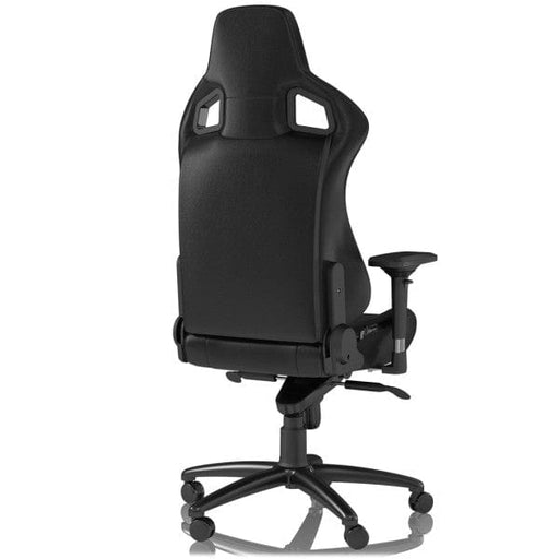 Chaise gaming Noblechairs EPIC Real Leather Black avec accoudoirs 4D et dossier inclinable pour un confort supérieur sur Multitech.ma