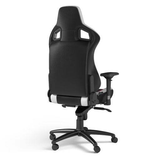 Chaise gaming Noblechairs EPIC Real Leather Black/Red/White en cuir véritable avec accoudoirs 4D, dossier inclinable à 135° pour un confort optimal sur multitech.ma