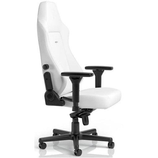 Noblechairs HERO White Edition – Fauteuil gaming en similicuir blanc, accoudoirs 4D et dossier inclinable pour un confort ultime.chez Multitech.ma