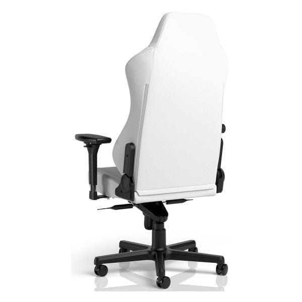 Noblechairs HERO White Edition – Fauteuil gaming en similicuir blanc, accoudoirs 4D et dossier inclinable pour un confort ultime.chez Multitech.ma