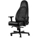 Chaise gaming Noblechairs ICON Black avec accoudoirs 4D et dossier inclinable pour un confort optimal et une esthétique raffinée sur Multitech.ma