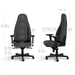 Noblechairs ICON TX Anthracite – Fauteuil gaming avec tissu respirant, accoudoirs 4D et design moderne pour un confort durable.chez multitech.ma