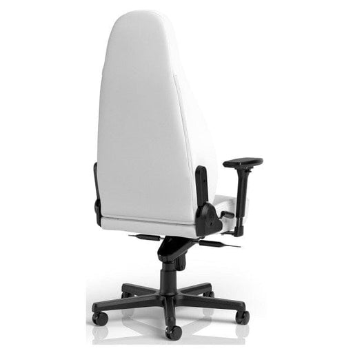 Noblechairs ICON White Edition – Fauteuil gaming en similicuir, design moderne et confort ajustable pour des sessions de jeu prolongées.chez Multitech.ma