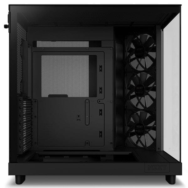 Boîtier NZXT H6 Flow Black, boîtier PC avec airflow amélioré, panneau latéral en verre trempé et grande capacité de refroidissement chez Multitech.ma