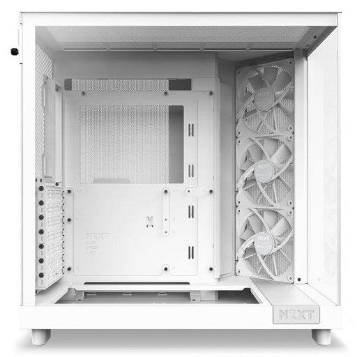 Boîtier NZXT H6 Flow White, boîtier avec ventilation supérieure grâce aux panneaux mesh avant et latéraux, design élégant et refroidissement amélioré pour des performances de jeu élevées – Découvrez-le sur multitech.ma