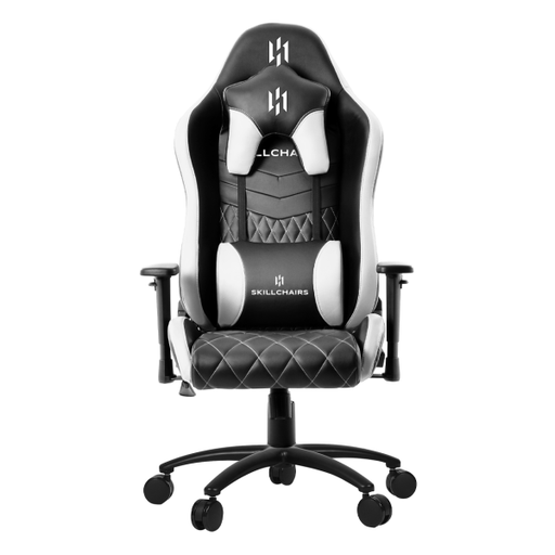  Siège Gamer SKILLCHAIRS Flame Series Black/White en similicuir sur multitech.ma