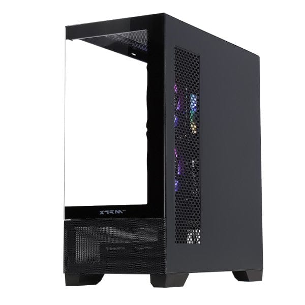 Boîtier PC Moyen Tour XTRMLAB DELTA Noir avec verre trempé et ventilateurs ARGB sur multitech.ma.