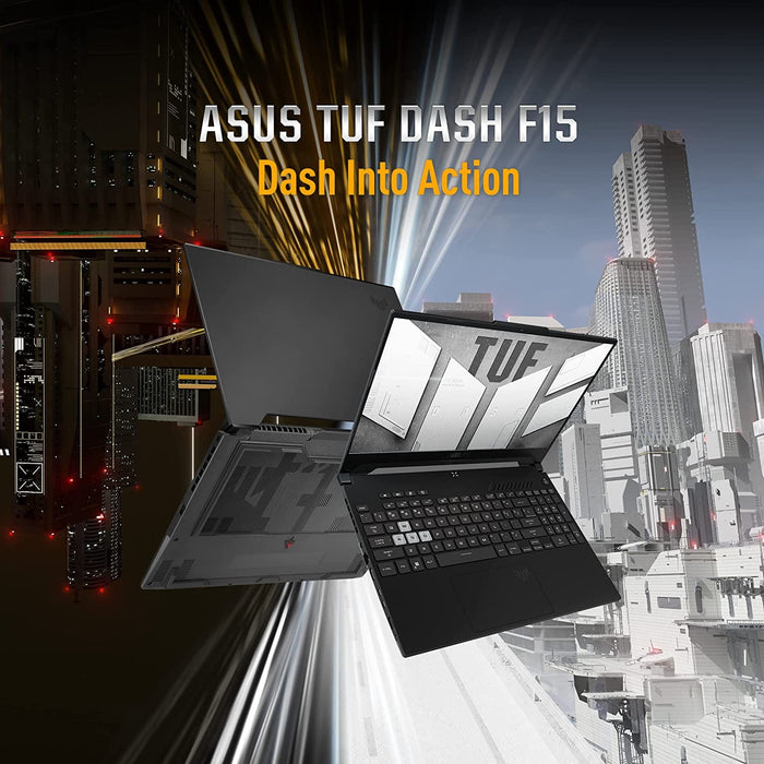 ASUS TUF Dash F15 FX517ZM-HN002 - Ordinateur portable gaming performant avec écran 144 Hz et carte graphique GeForce RTX 3060