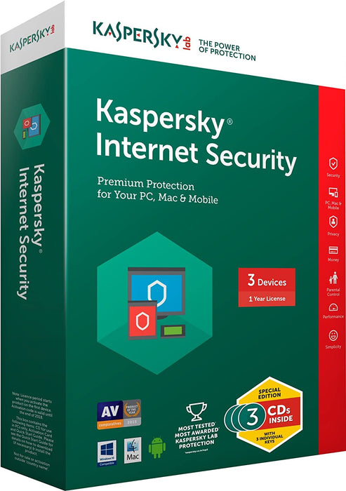 Kaspersky Internet Security - Licence 1 Poste - Protégez votre PC - Multitech.ma
