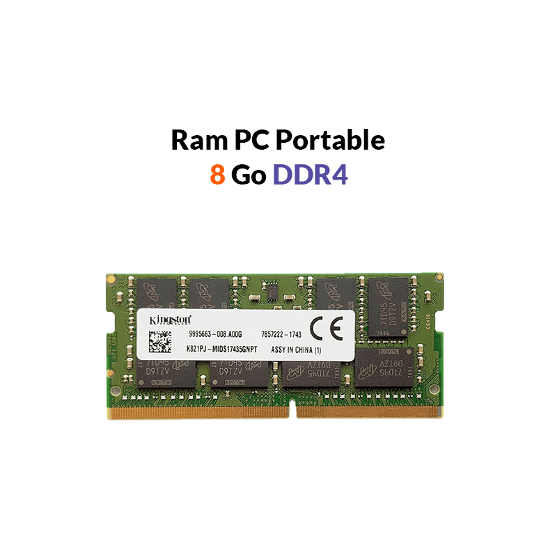 Mémoire RAM 8Go DDR4, PC Portable - 2024 - TOGO INFORMATIQUE